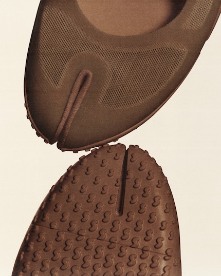 Besonders markant: die gespaltene Zehenpartie.