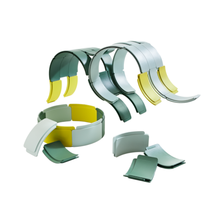 De grondstof van de oude koelkasten is niet zichtbaar voor Arches.