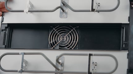 Nicht besonders gross, dafür auch nicht besonders leise: der Ventilator.