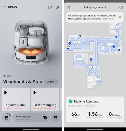 Die App sieht gut aus, ist übersichtlich und schnell.