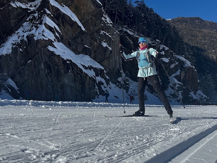 Konzentration und Ausprobieren bei unterschiedlichen Schneebedingungen von hart bis weich.