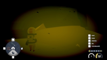 Ich sehe kaum noch was, während die Radioaktivität meine Anzugenergie leert.