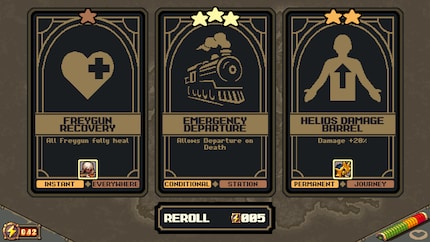 Wie es sich für Roguelikes gehört, gibt es temporäre Powerups.