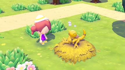 Auch um das Wohlbefinden der Viecher muss ich mich kümmern. Einige Pokémon wünschen sich mit der Zeit immer ausgefallenere Sachen für ihre Habitate.