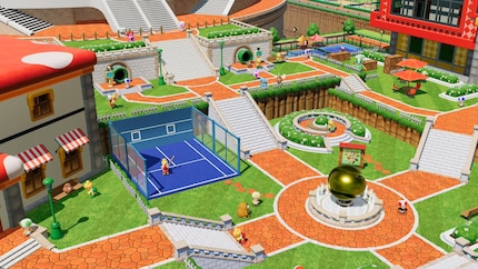 Zwischen den Minispielen und Matches erkunde ich im Abenteuer-Modus kleine Levels.