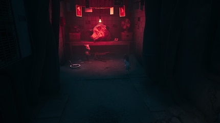 Die Szenen sind teils verstörend. Wieso ich mir den Schweinekopf auch noch aufsetzen kann, erschliesst sich mir nicht.