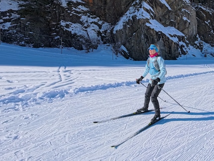 Auf der Loipe fühlen sich die Bewegungsfreiheit und die Temperatur gut an.