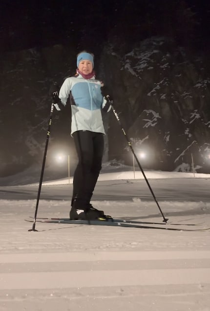 Noch mal raus in die Kälte. Die Temperatur fällt auf fünf Grad unter Null, mir ist es trotzdem nicht kalt.