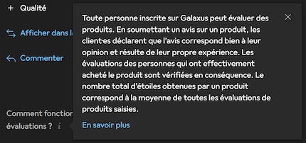 À ce jour, n’importe quelle personne inscrite chez Galaxus peut évaluer des produits.