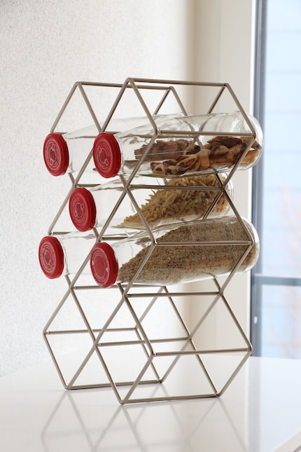 So sieht das Gestell von hinten aus.