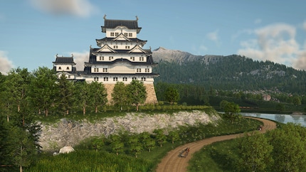Hübsche Bauwerke wie Burg Himeji gab es bisher nur mit Mods. Jetzt sind sie Teil des Gameplays.