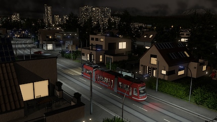 Nacht über einer Metropole.