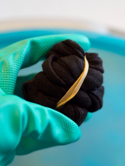 Jeder Knopf ergibt ein einzigartiges Muster. 