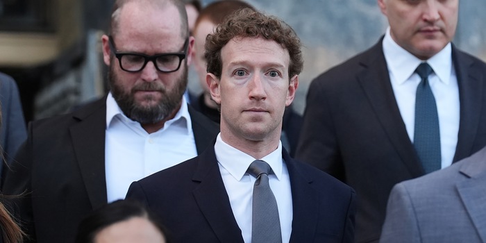 Mark Zuckerberg in Los Angeles am 18. Februar 2026. Quelle: Keystone / Damian Dovargenes