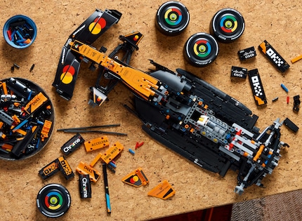 Lots of colourful parts and stickers.