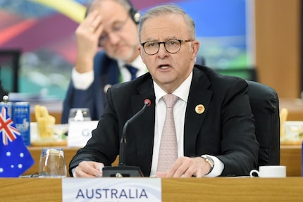Anthony Albanese, australiens Premierminister, sieht sich technischen Problemen gegenüber.
