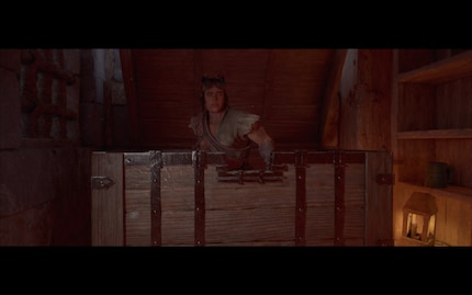 In einer Truhe finde ich Jasper, ein neues Teammitglied.