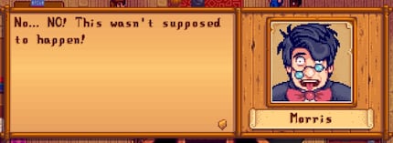 Auch nach 1000 Stunden habe ich nie eine Joja-Mart-Mitgliedschaft gekauft. Nimm’ das, Morris!