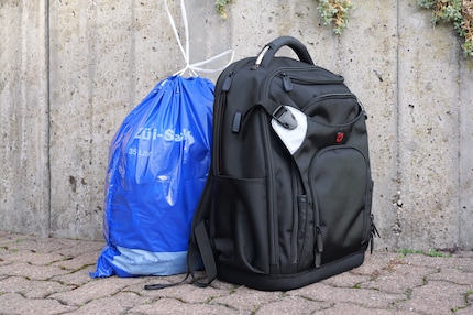 Grössenvergleich: 36 Liter Volumen sind ganz schön viel.