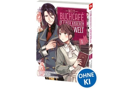 AI-free books from the Loewe range are labelled with a «Ohne KI» label.