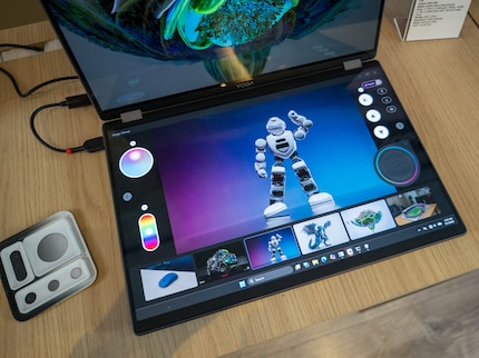 Temporäre Bedienelemente durch Auflegen von Rahmen.