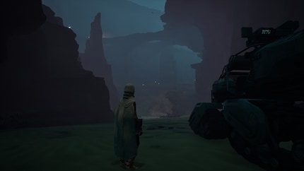 «Dune: Awakening»: Gruselig ist es am Grund des Canyons nicht. Nur dunkel – auch bei Tag, wie hier – und ich verirre mich ständig auf den verschiedenen Ebenen. Ich hasse den Canyon.