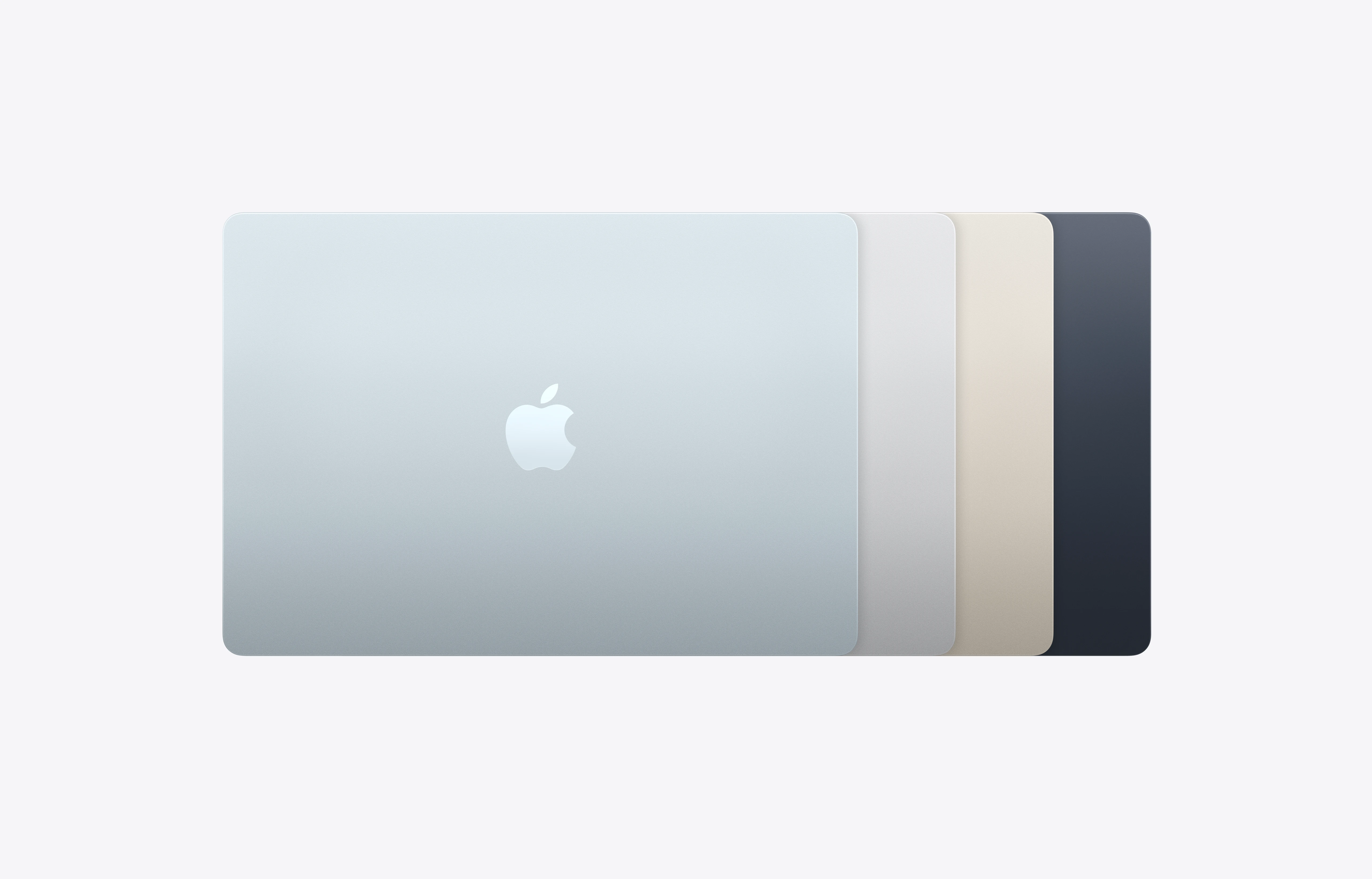 Das M5 MacBook Air gibt es in «Himmelblau», «Silber», «Polarstern» und «Mitternacht».