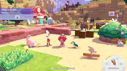 Meine treuen Sklaven, ich meine Pokémon, verfolgen mich auf Schritt und Tritt.