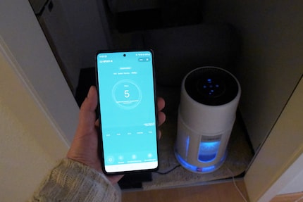 Und auch per App ist der Luftreiniger einfach zu steuern.