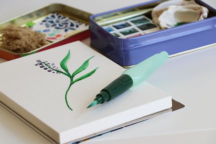 Die Postkarten-Blöcke von Van Gogh gehören bei mir zum Inventar.