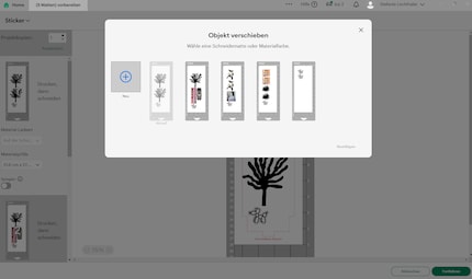 Bei guter Optimierung hätten alle Sticker auf vier Folien Platz.