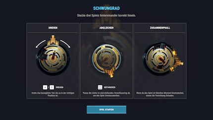 Bij het repareren van een vliegwiel moet de splitpen op het juiste moment worden ingebracht.