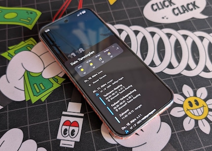 Der integrierte Kalender gibt mir eine schnelle Übersicht über unerfreuliche bevorstehende Termine.