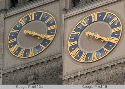 Der optische Zoom des Pixel 10 ist deutlich besser.