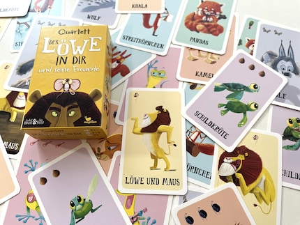Vom Koala bis zum Kamel, vom Wal bis zum Wolf: Das Quartett holt alle Tiere aus den Bilderbüchern mit an den Spieltisch.
