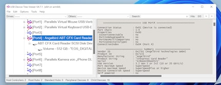 USB Device Tree Viewer ist aus einem Microsoft-Tool abgeleitet, bei dem Microsoft den Source Code freigegeben hat.