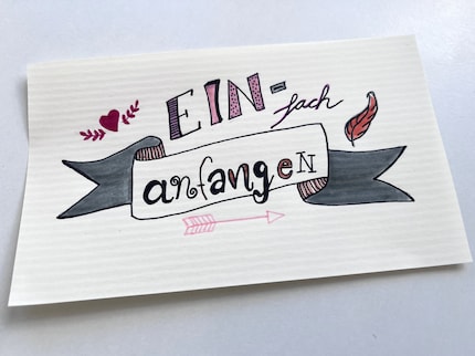 Bei der Buchstabengestaltung sind deiner Fantasie keine Grenzen gesetzt.