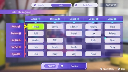 Idiotensicher: Das Game präsentiert mir die verschiedenen Wesen in einer praktischen Tabelle.