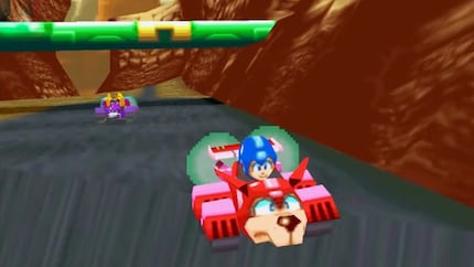 Mega Man gibt Vollgas.