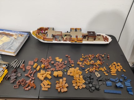 Ich habe noch einiges an Arbeit vor mir. Hier entsteht die Queen Anne’s Revenge.