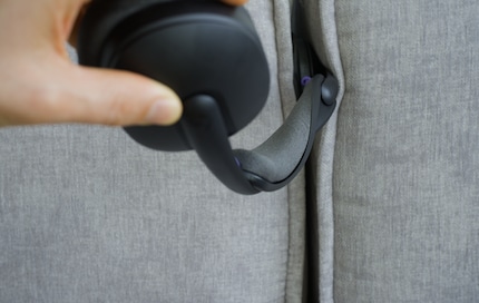 Das Headset hat kontorsionistische Fähigkeiten.