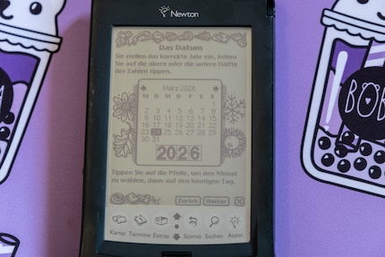 Ich kann das aktuelle Datum nicht einstellen