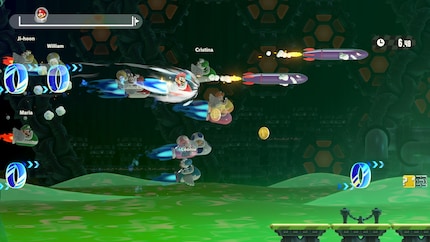 Ein Online-Rennen mit Raketen.