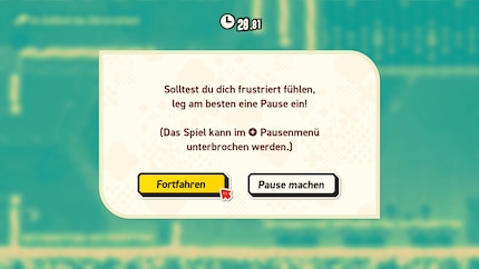 Das Game spürt, dass ich kurz davor bin, in den Controller zu beissen.
