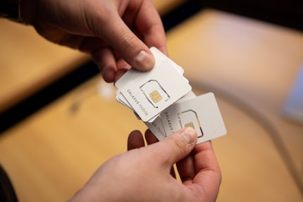 SIM-Karten, die auf einen Einsatz warten.