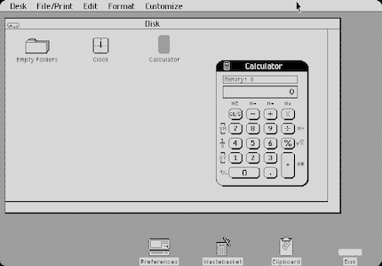 Die grafische Benutzeroberfläche ist 1983 revolutionär.