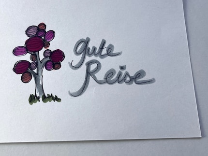 Beim Handlettering werden die Buchstaben gezeichnet statt geschrieben.