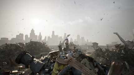 Der arme Darwin landet auf der Mülldeponie.