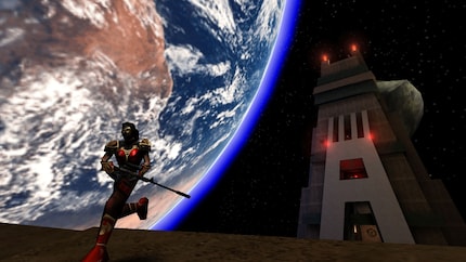 Aha, eine Sniper Rifle – versteckt sich bestimmt gleich im Turm, die miese Camperin!