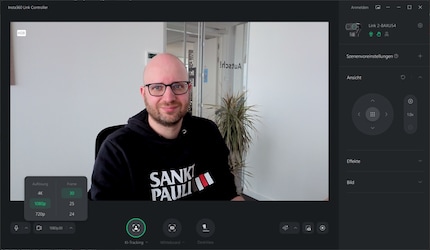 De Insta360 Link Controller biedt veel opties, maar niet alle software ondersteunt ze.